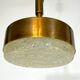 Mid-century Stilnovo brass pendant light from 50s