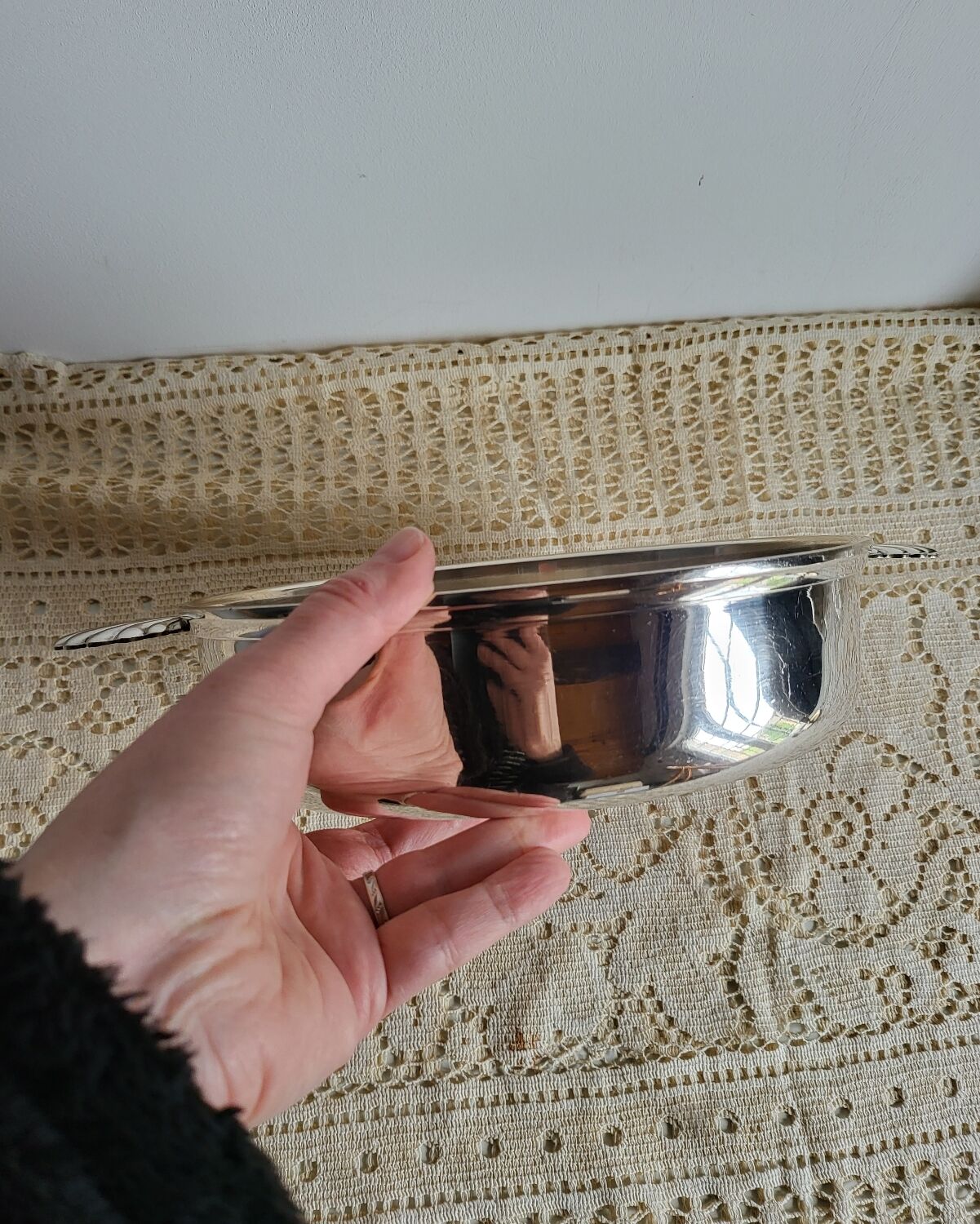 Silver-plated dish Meurgey Paris