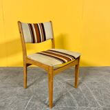 Set of 6 mid-century oak dining chairs by Uldum Mobelfabrik 1960s