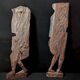 Pair of carved wooden panels