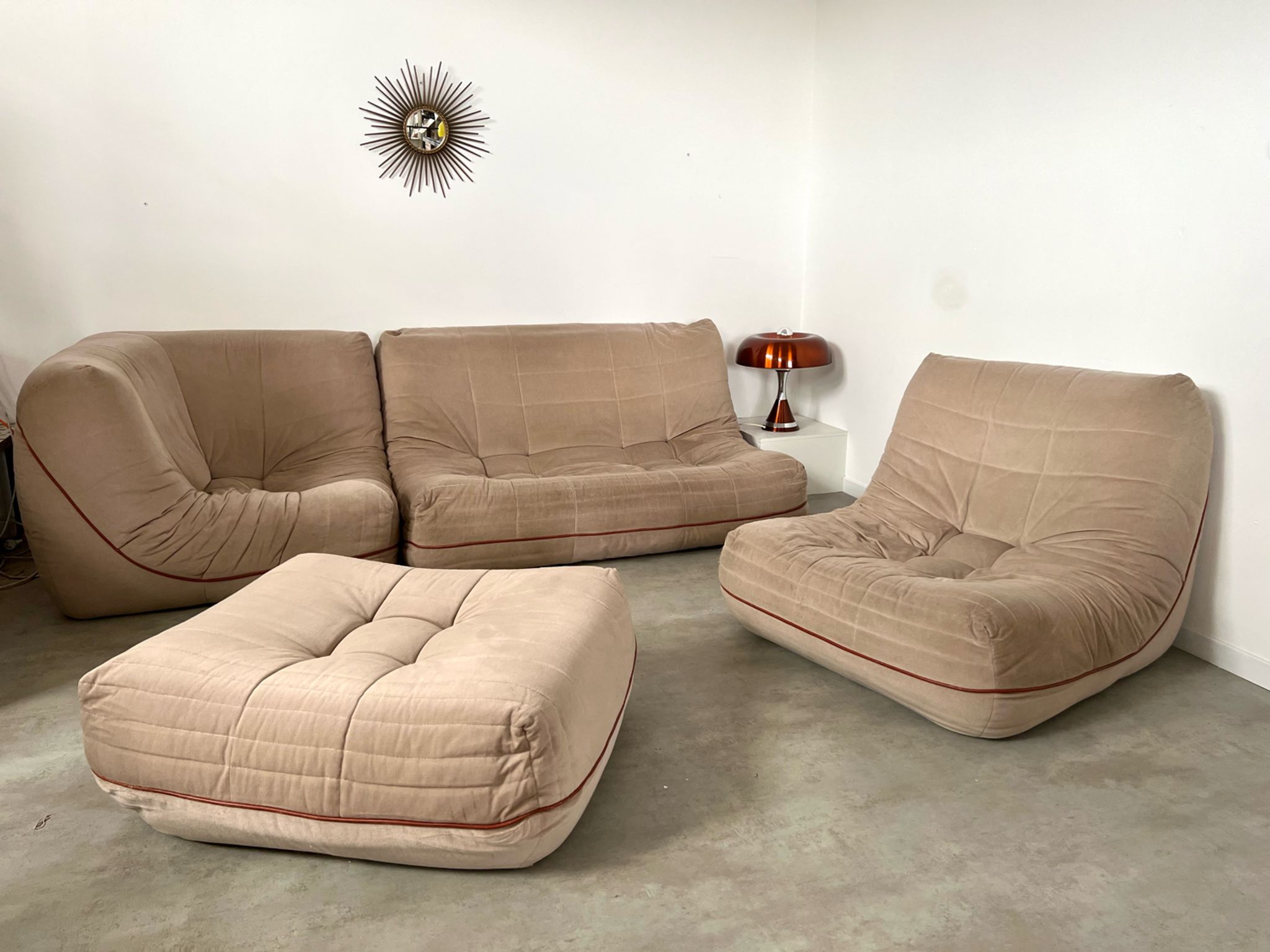 Old modular living room sofa design 60, Roche Bobois