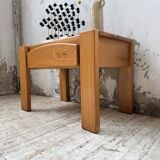 Solid elm bedside table Maison Regain