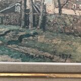 Painting landscape reproduction by Pissarro