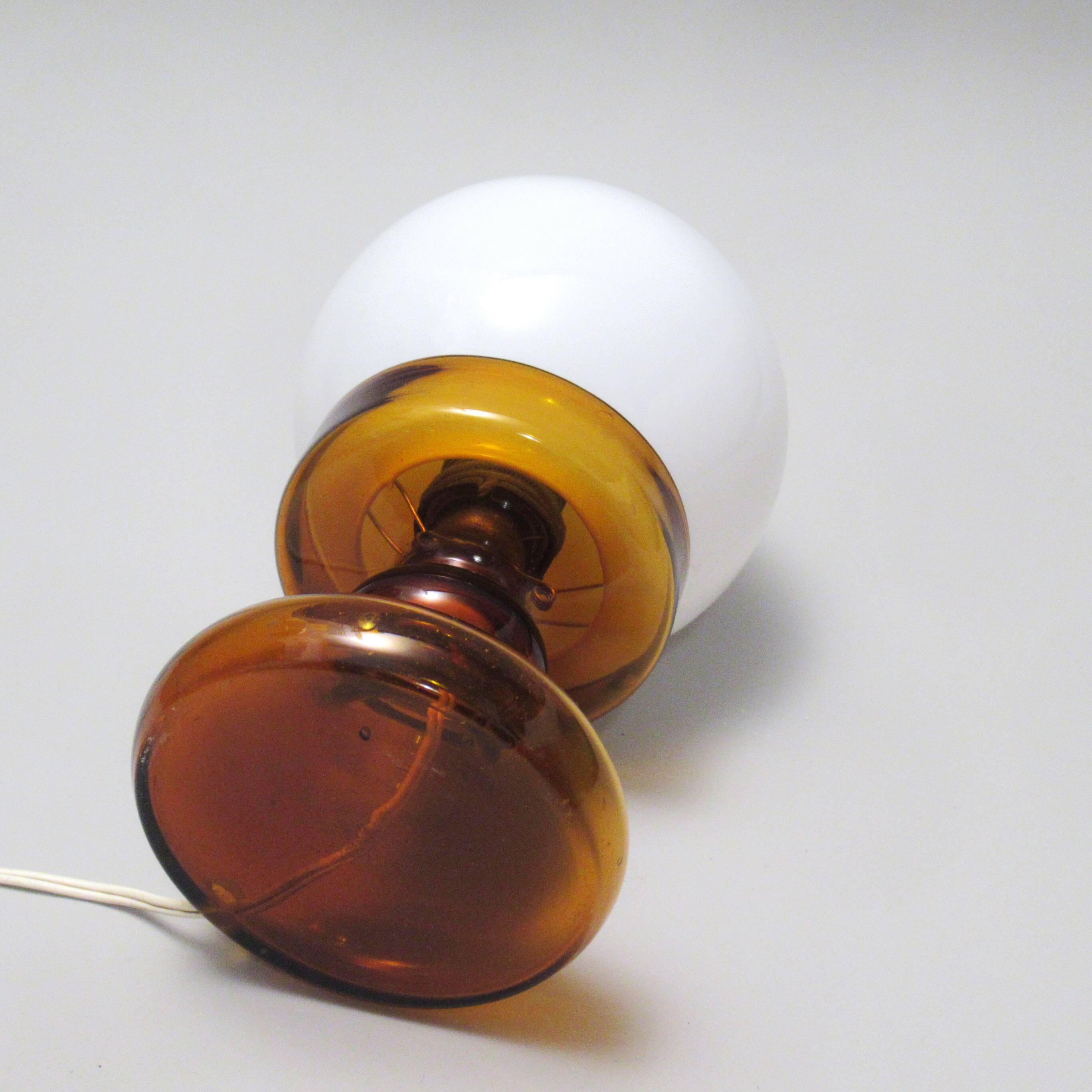 Small "Bilboquet" glass lamp from the 1970s.