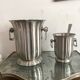 Champagne bucket set and stainless steel ice bucket Jean COUZON