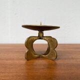 Mid-century brutalist metal candlestick, 1960s
