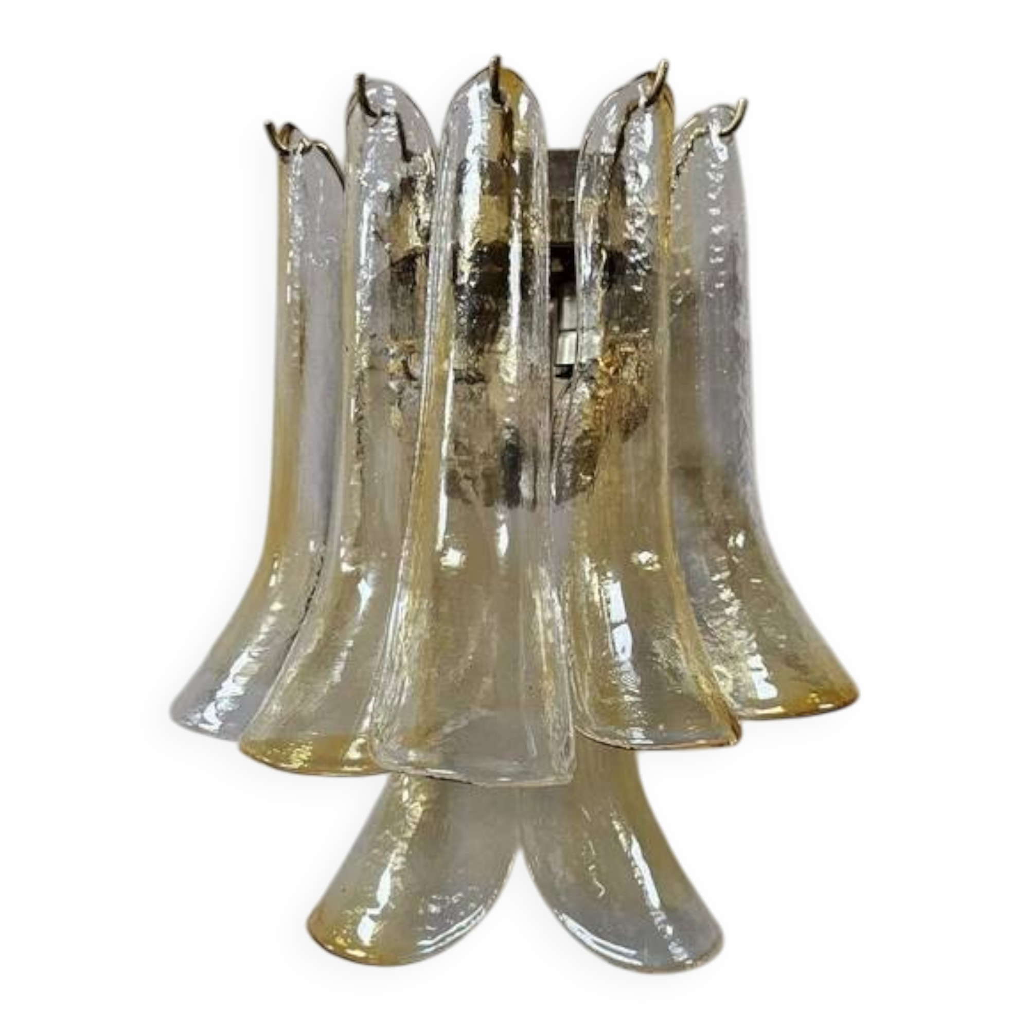 Wall lamp La Murrina with pendant sheets of Murano glass