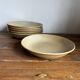 6 deep plates in stoneware