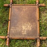 Vintage bamboo mirror
