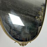 Mid-century Italian mirror in brass. Italy 1950s