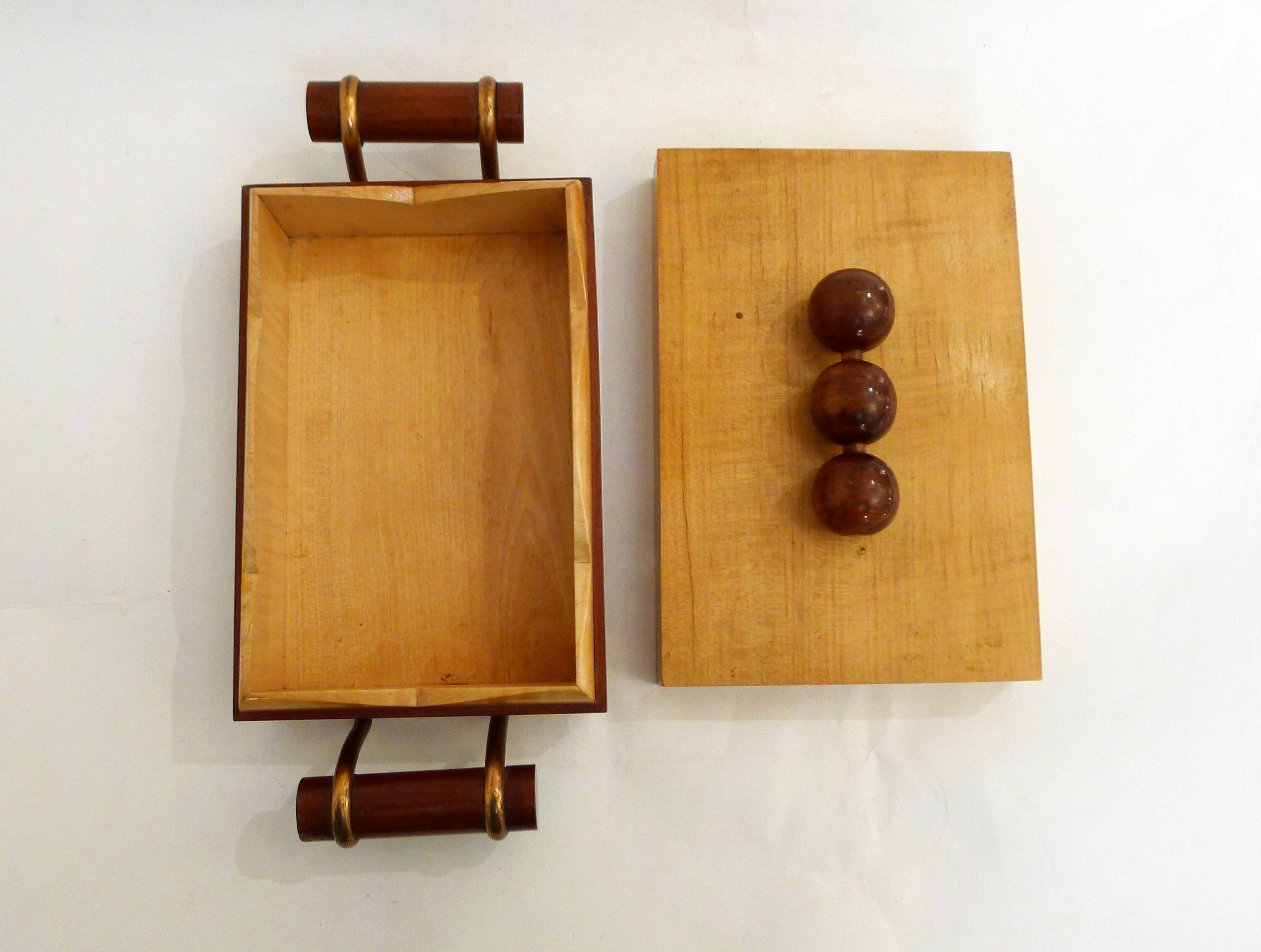 Large Art Deco wooden box