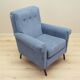 Blue armchair, Italian design, 1970s, production: Italy
