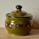 Small vintage Poët-Laval tureen in glazed ceramic - hand painted