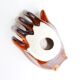 Hand vacuum Pocket ceramic Orange Vallauris, years 70