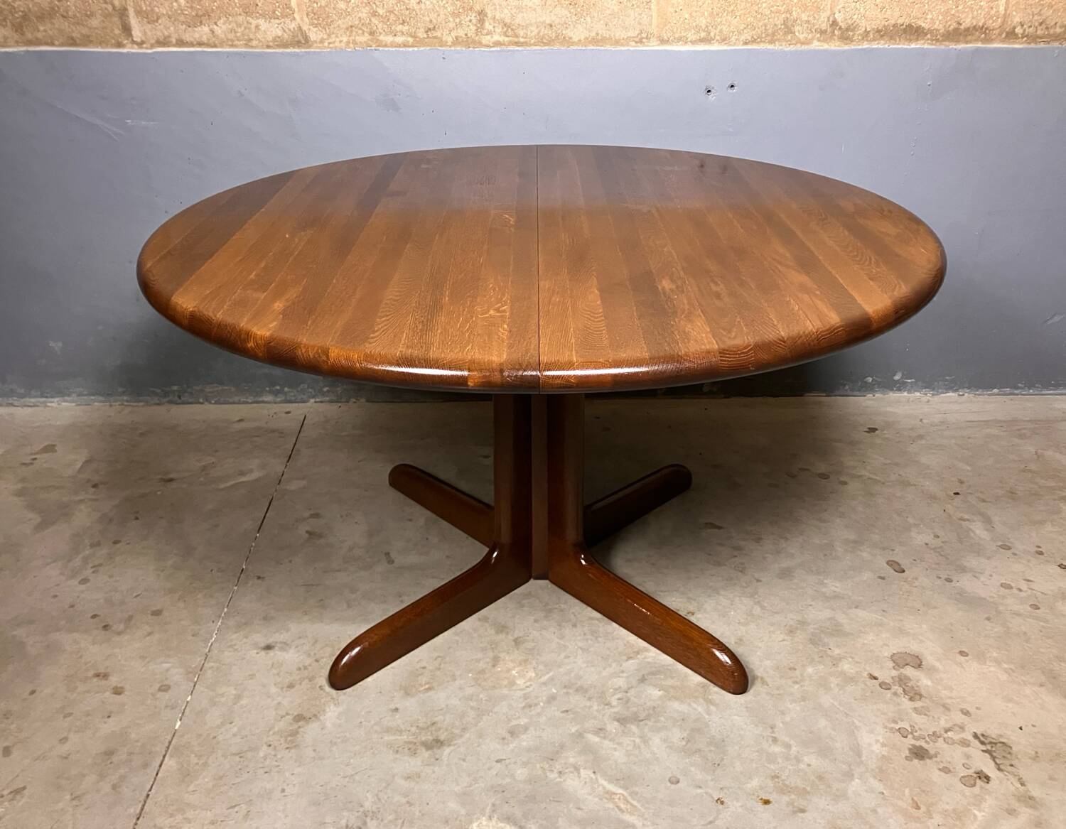 Danish design round dining table mid century