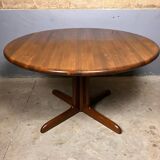 Danish design round dining table mid century