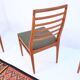 1960s-70s style chairs (4 pieces) in teak, retro vintage style.