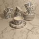 Rivanel France royal cups with saucers