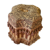 Napoleon III fabric ottoman