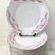 12 assiettes plates en porcelaine