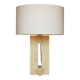 Mid-century table lamp in travertine, Italy, 1970s