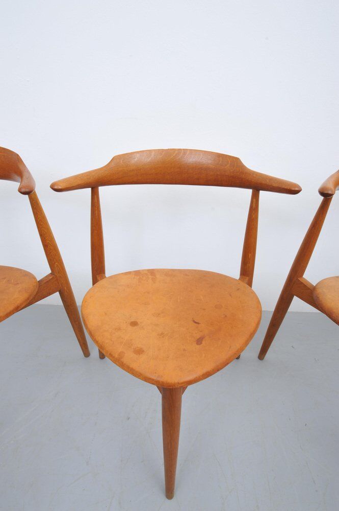 FH4104 Heart Chair by Hans J. Wegner for Fritz Hansen, 1950s