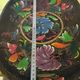 Mid-century hand-painted floral decorative tray / catchall 49 cm / 33 cm