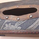 Wooden tissue box