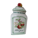 Pot jar Villeroy and Boch porcelain French Garden Charm malus sylvestris apple decoration
