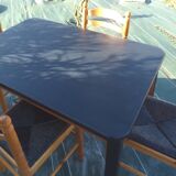 Ensemble table rectangulaire et ses 4 chaises en bois massif Pin