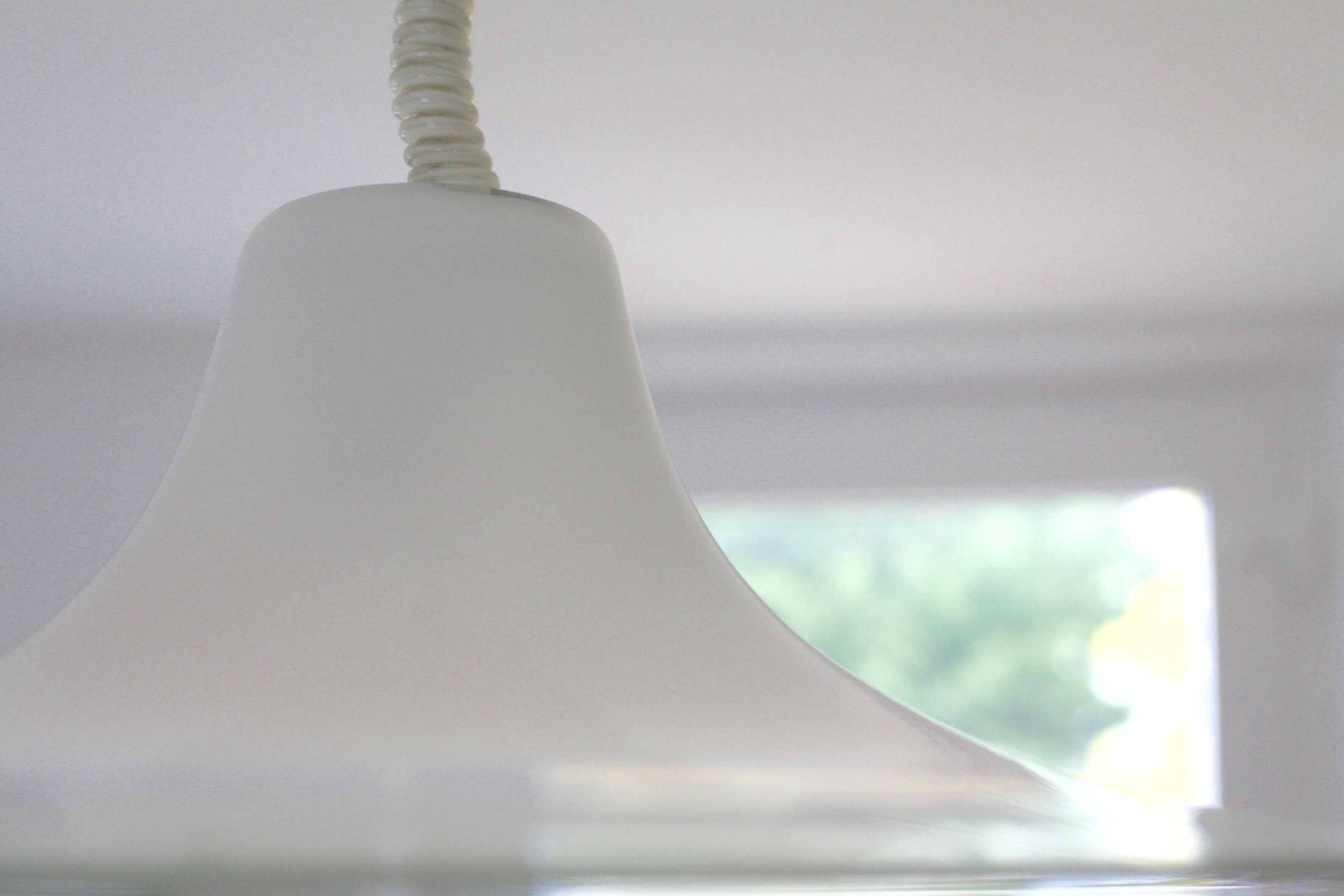 Pair of Cinea suspensions, Leucos workshop, handmade in Murano, design Giusto Toso, circa 197