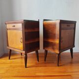 Paire de tables de chevet Italienne de 1950