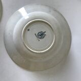 3 hollow plates iron earth Moulin des Loups model Marie Louise dark green