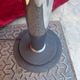 Vintage sculptural floor lamp in chrome metal and glass from the 1970s.