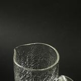 vintage mouth-blown glass water carafe