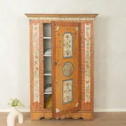18th century farmer's cabinet with hand painting