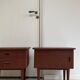 Tables de chevet en teck vintage
