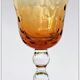 Series of 5 glasses wine from the Rhine Roemer St Louis Crystal model Bubbles