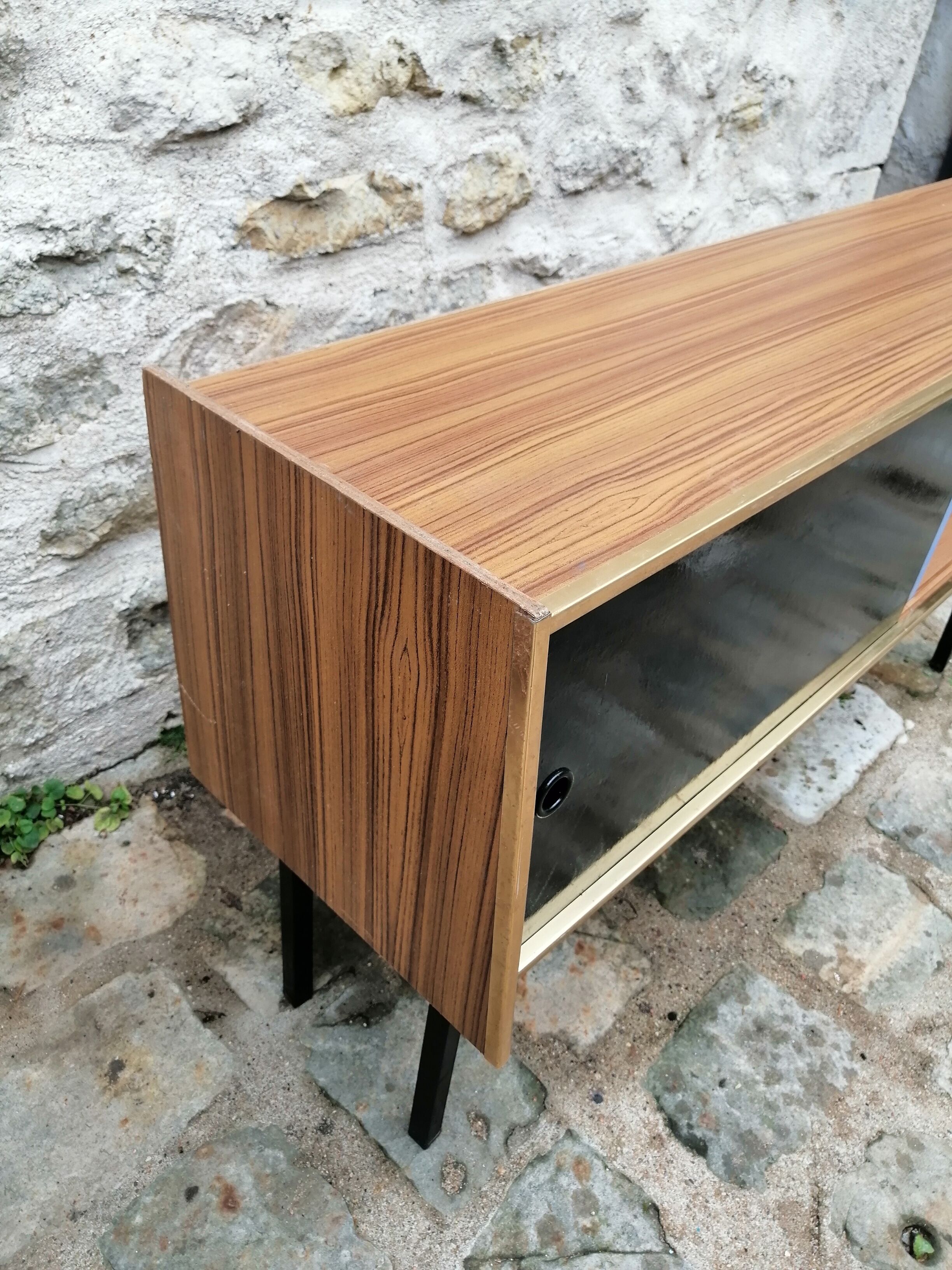 Side board with sliding doors