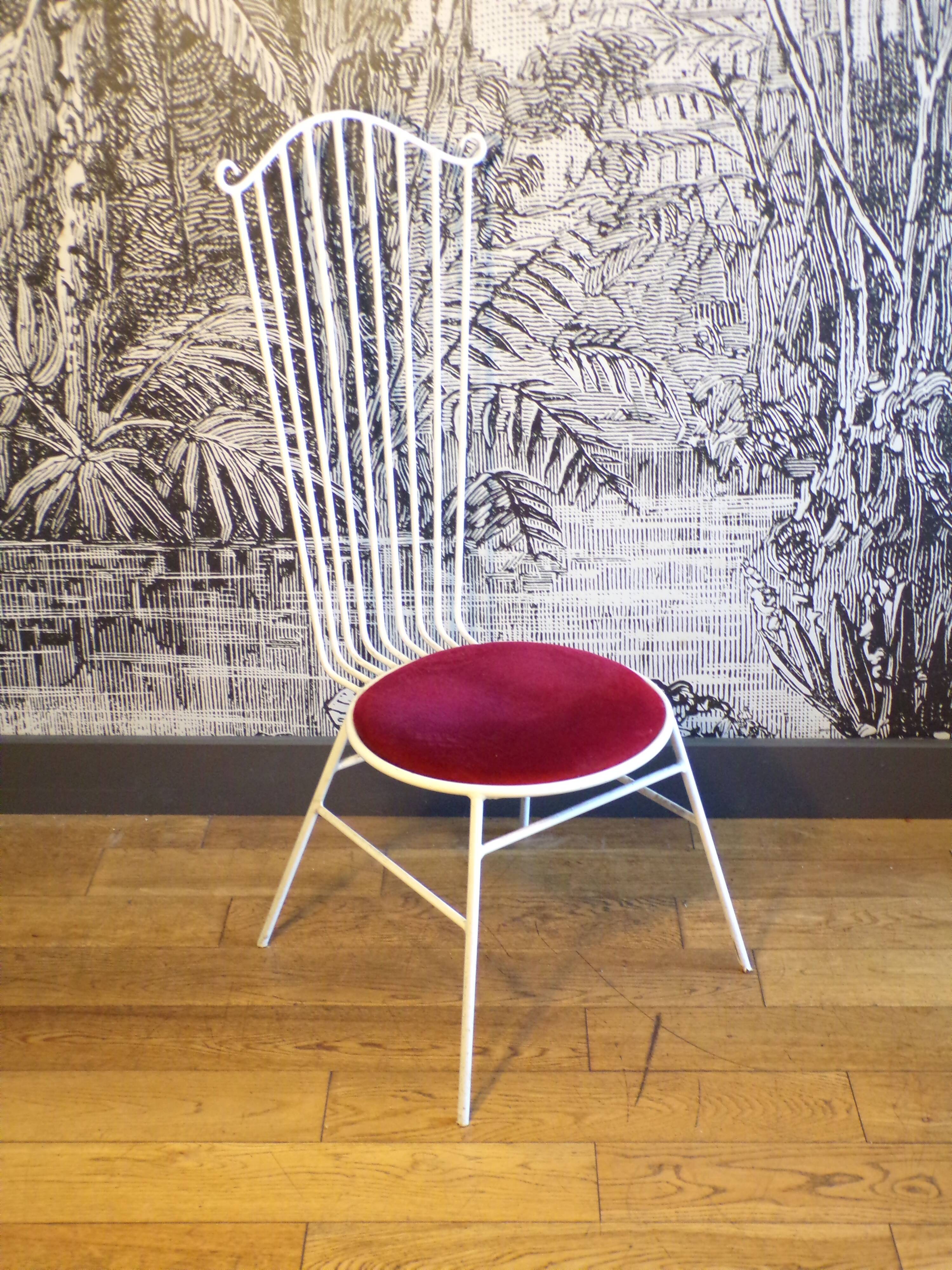 Metal garden chair 1950-60