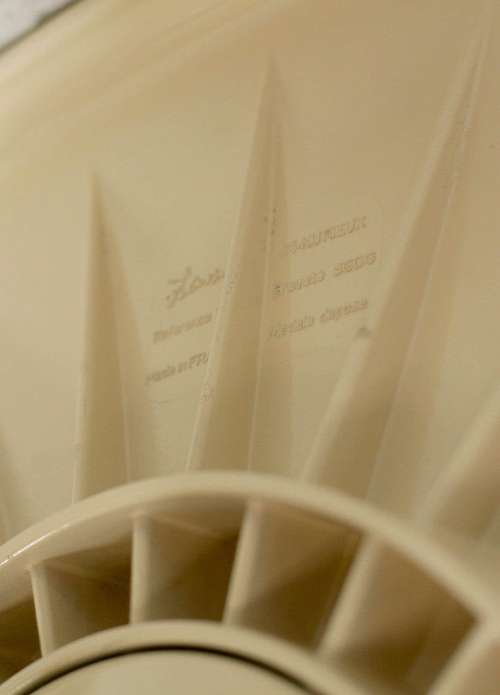 Armchair by Orlowski, resin, France, cira 1970, Stamp.