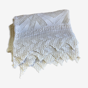 Couvre-lit vintage crochet