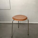 Dot Stool No. 3170 by Arne Jacobsen for Fritz Hansen in teak, 1965
