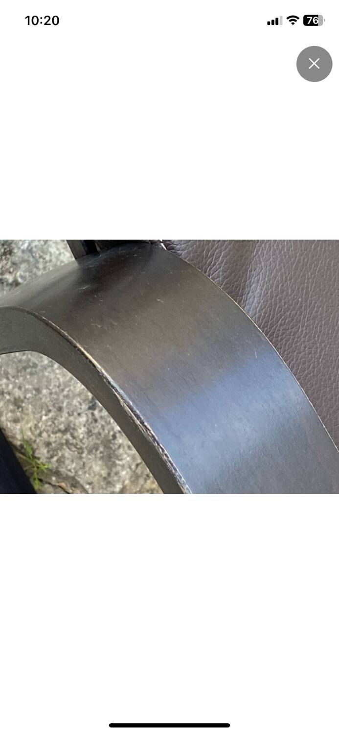 Fauteuil cuir modèle Poang
