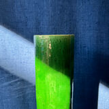 Large Art Nouveau vase in crackled green glazed stoneware – Baluster neck