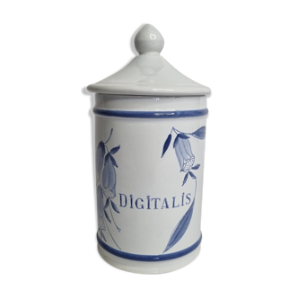 Pharmacy pot in earthenware from Longchamp Digitalis