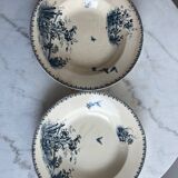 Set of two. Deep plates, iron earth. Tsarina