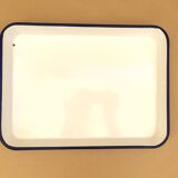 Plat en tôle émaillée 34cm x 25cm