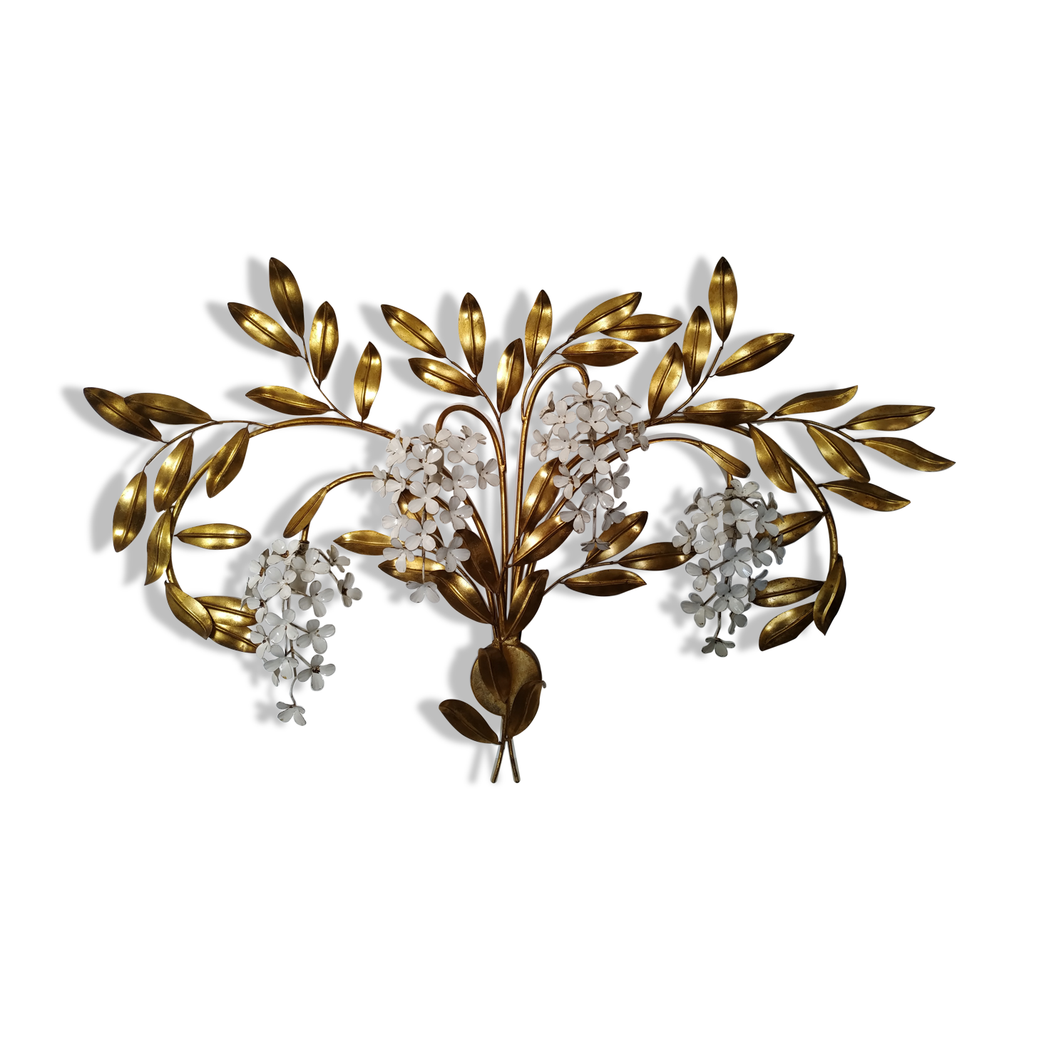 Masca italy spectaculaire applique fleurs et feuillage