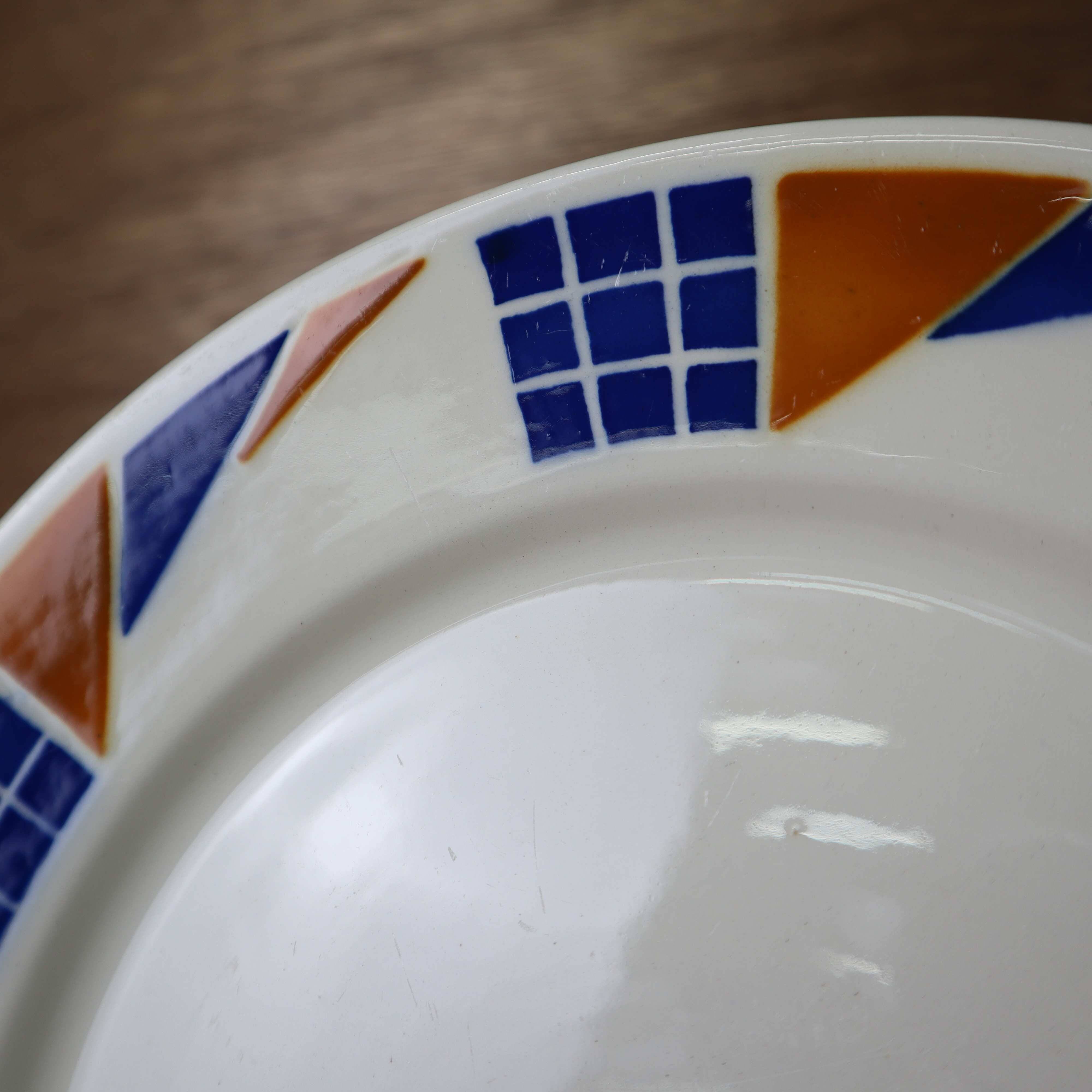 Set of 8 Badonviller flat plates Congo model